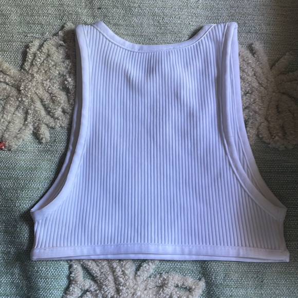 Missguided White Ribbed Crop Top 🤍 - Picture 2 of 3